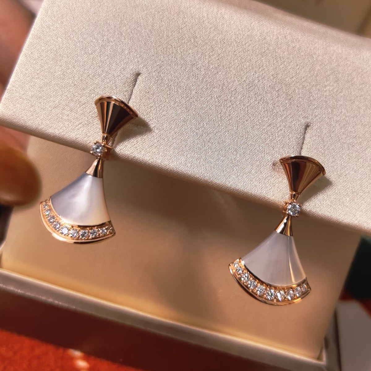 BVLGARI Pearl Gold-Plated Earrings