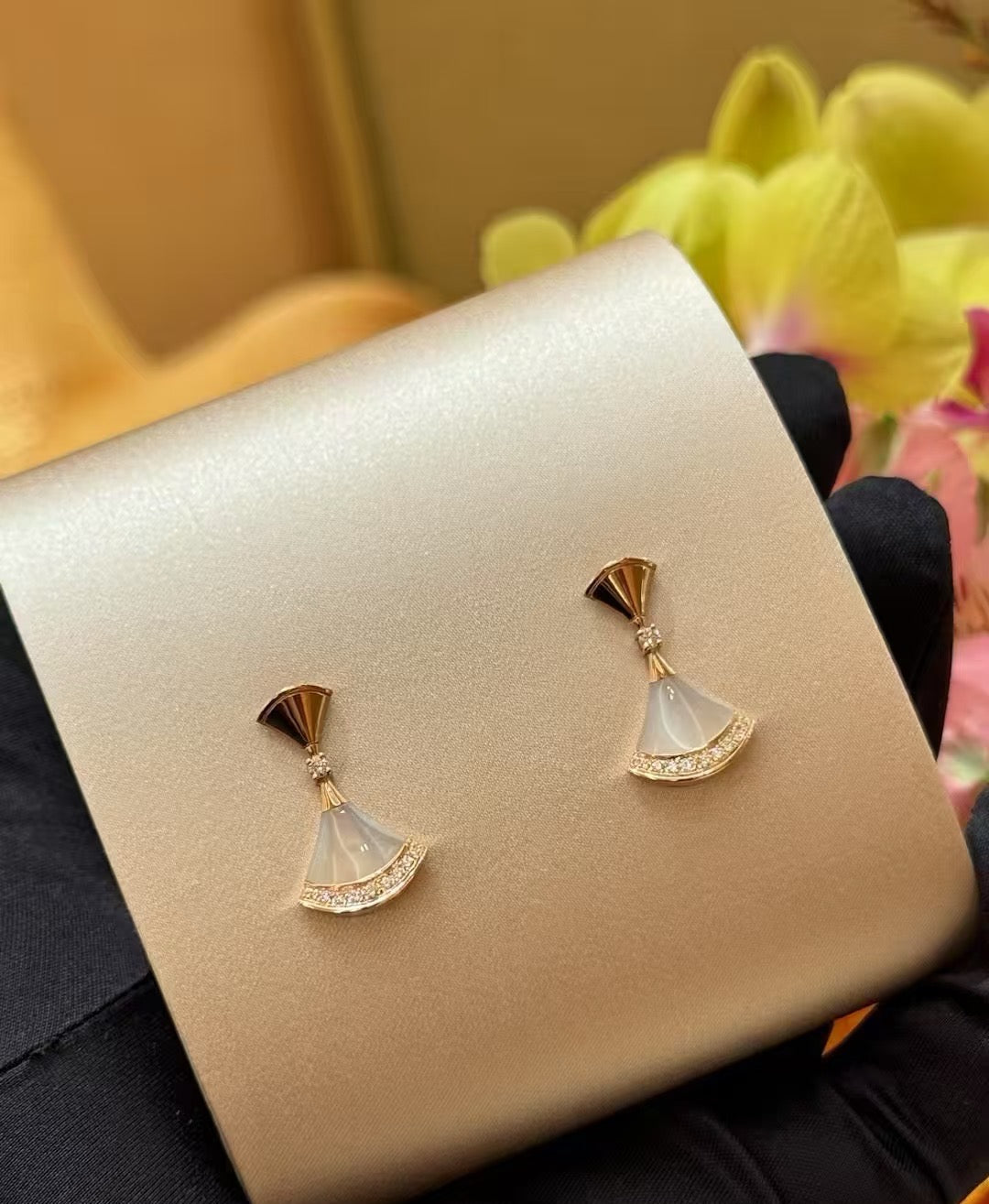 BVLGARI Pearl Gold-Plated Earrings