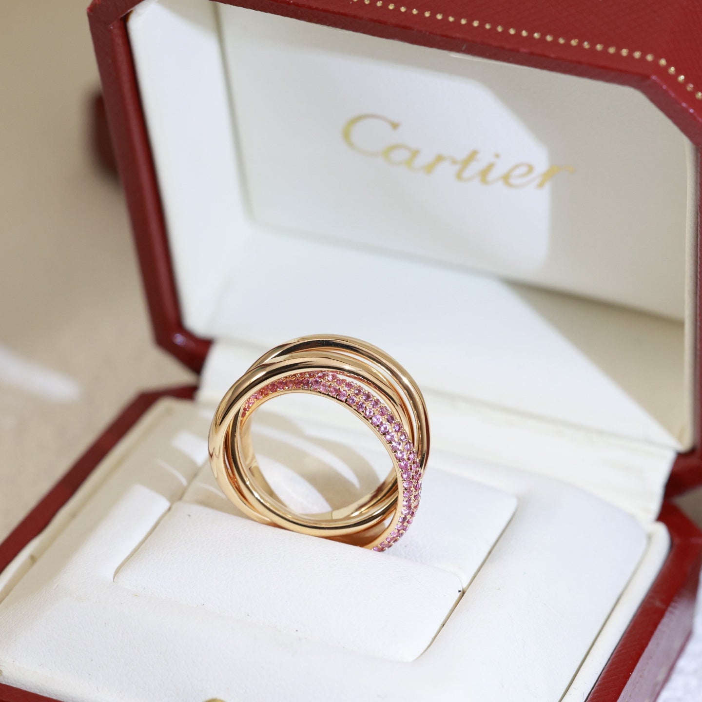 Cartier Pink Stone Ring