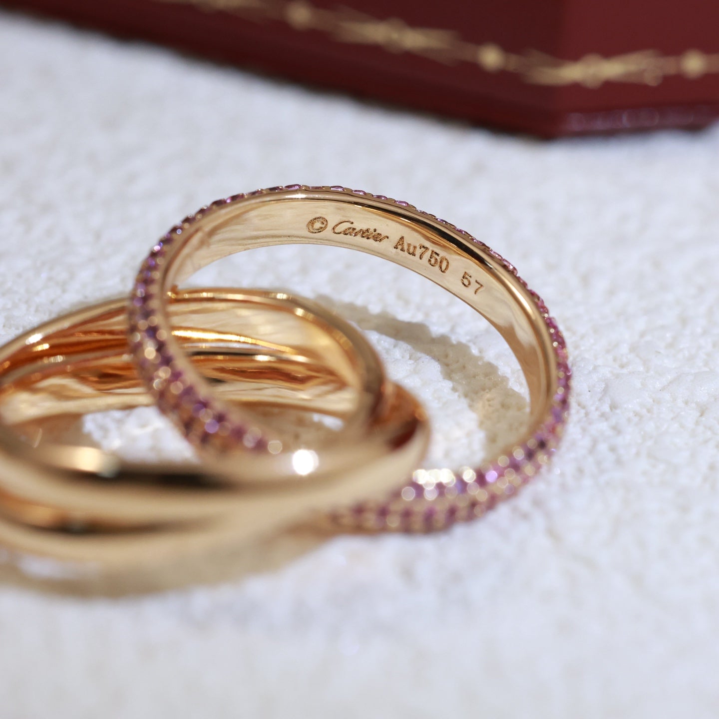 Cartier Pink Stone Ring