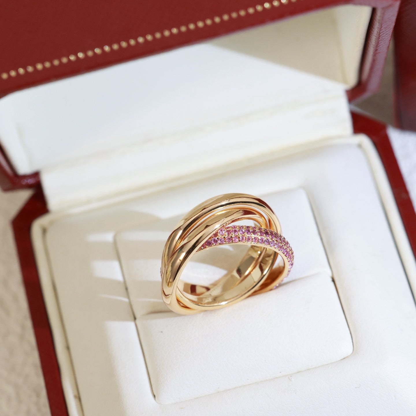 Cartier Pink Stone Ring