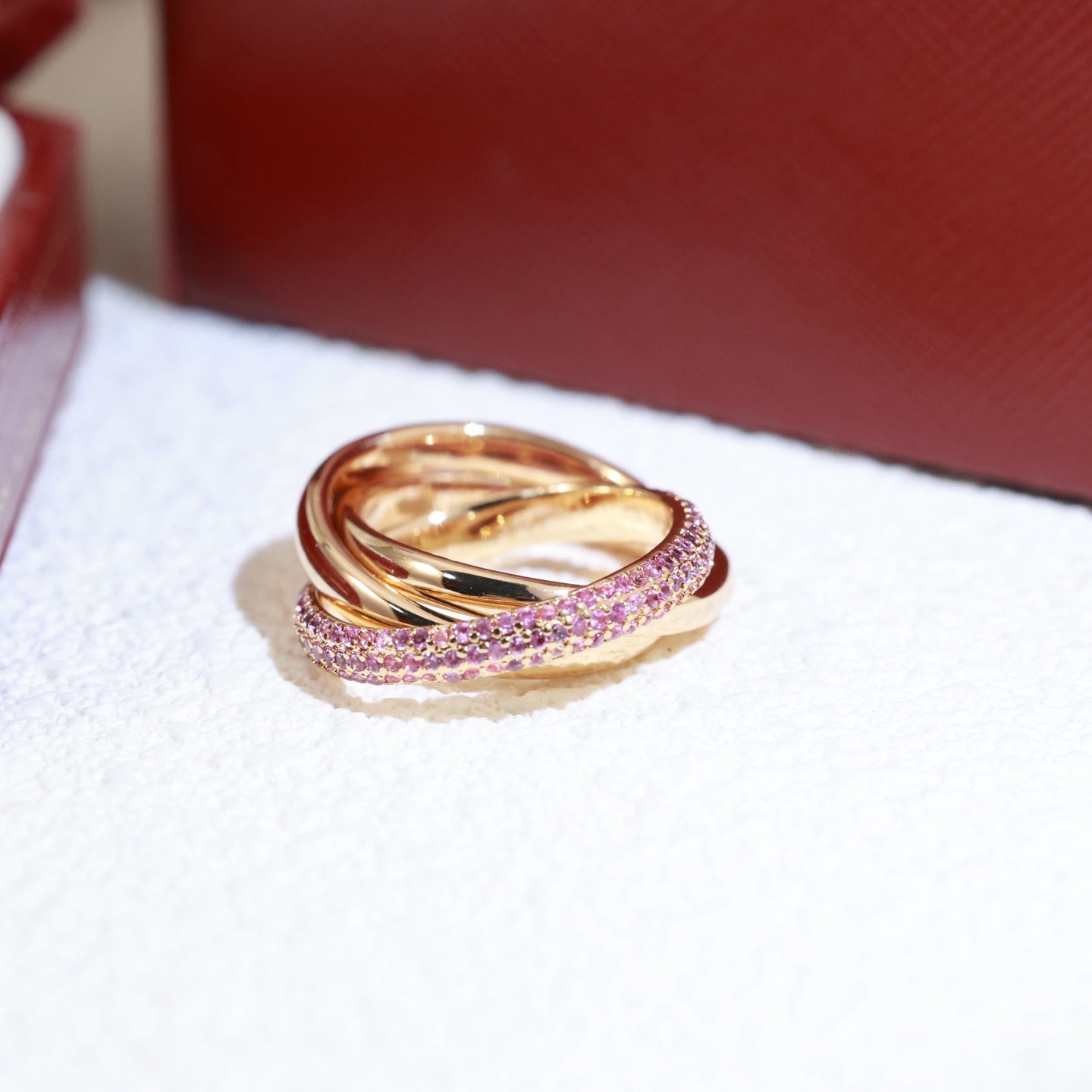 Cartier Pink Stone Ring