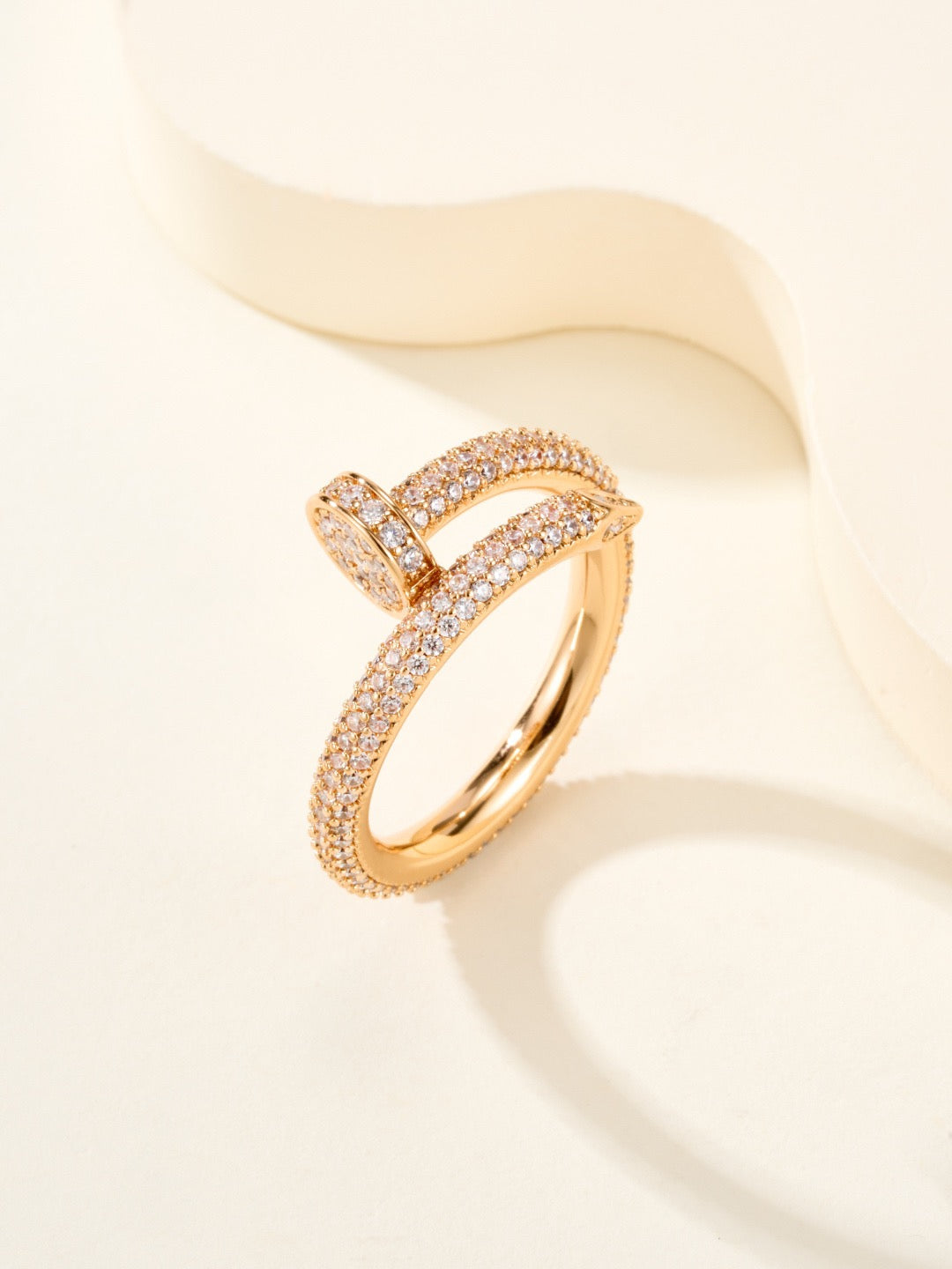 Cartier Pavé Diamond "Nail" Ring