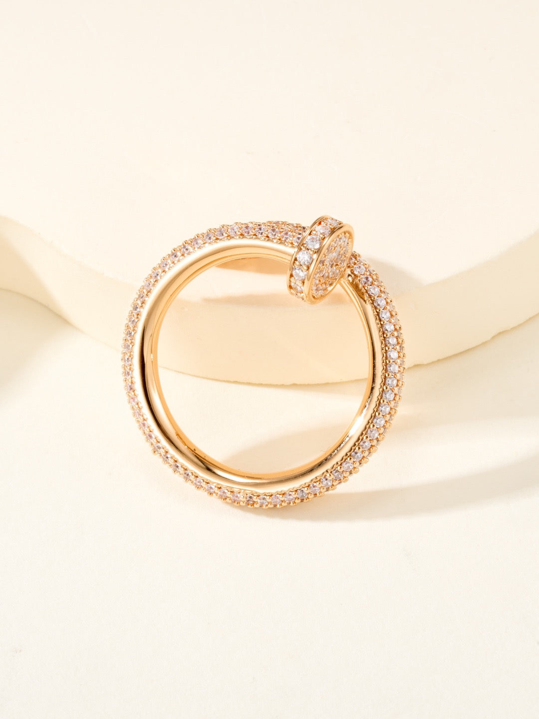 Cartier Pavé Diamond "Nail" Ring