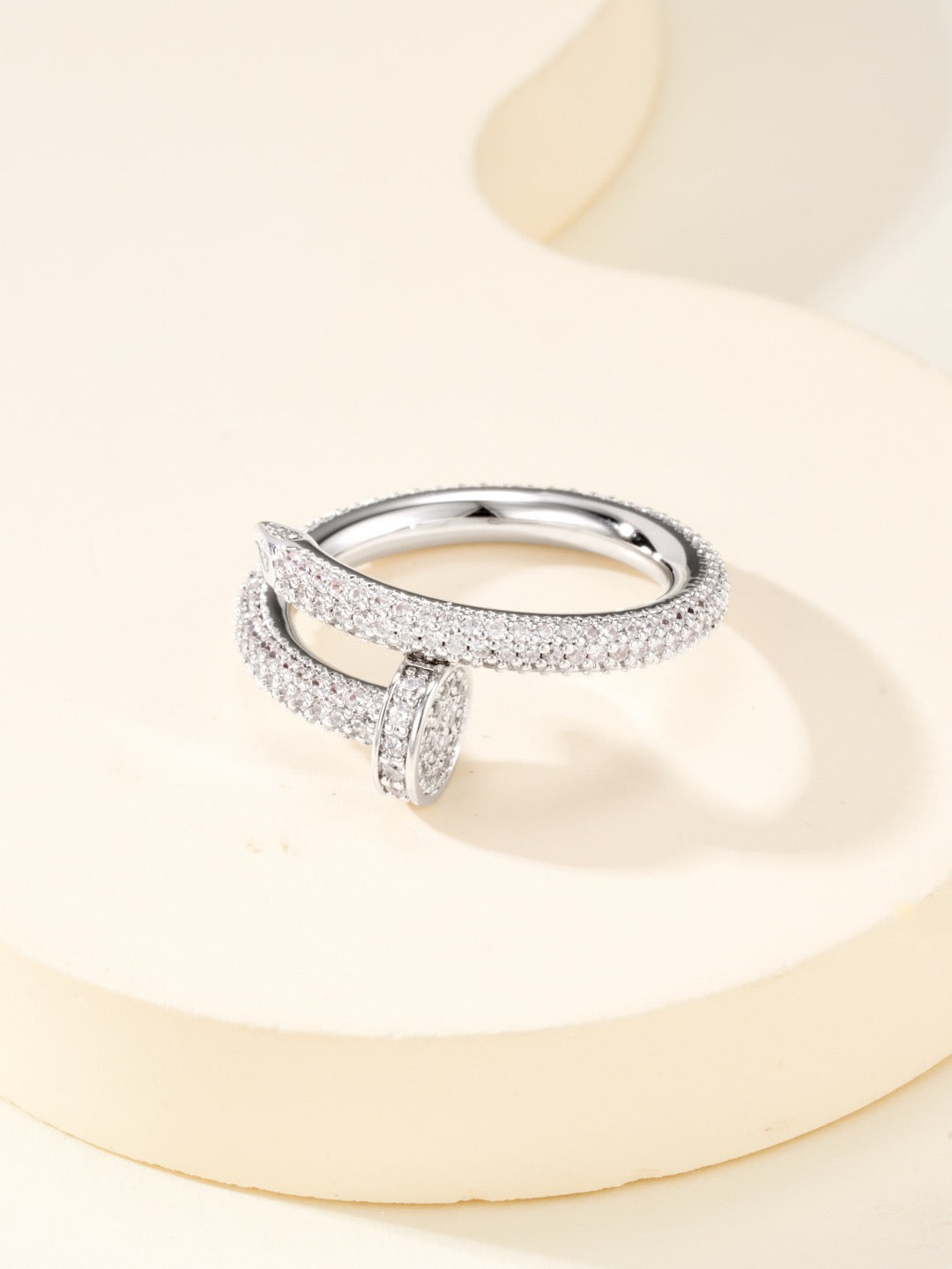 Cartier Pavé Diamond "Nail" Ring