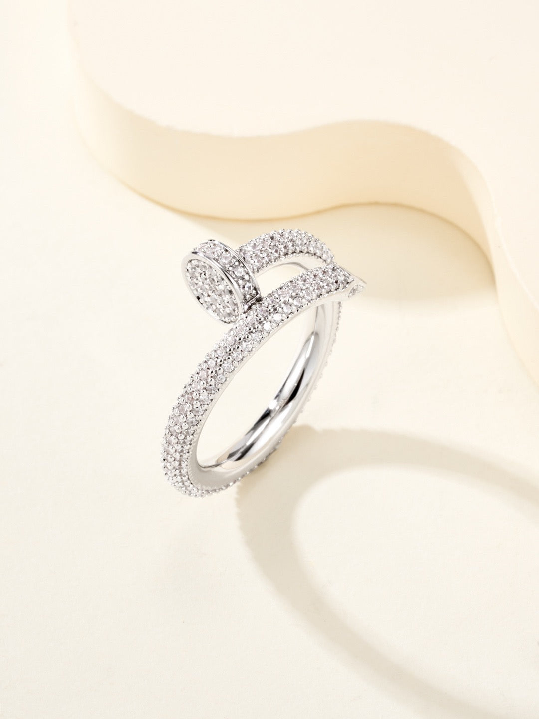 Cartier Pavé Diamond "Nail" Ring