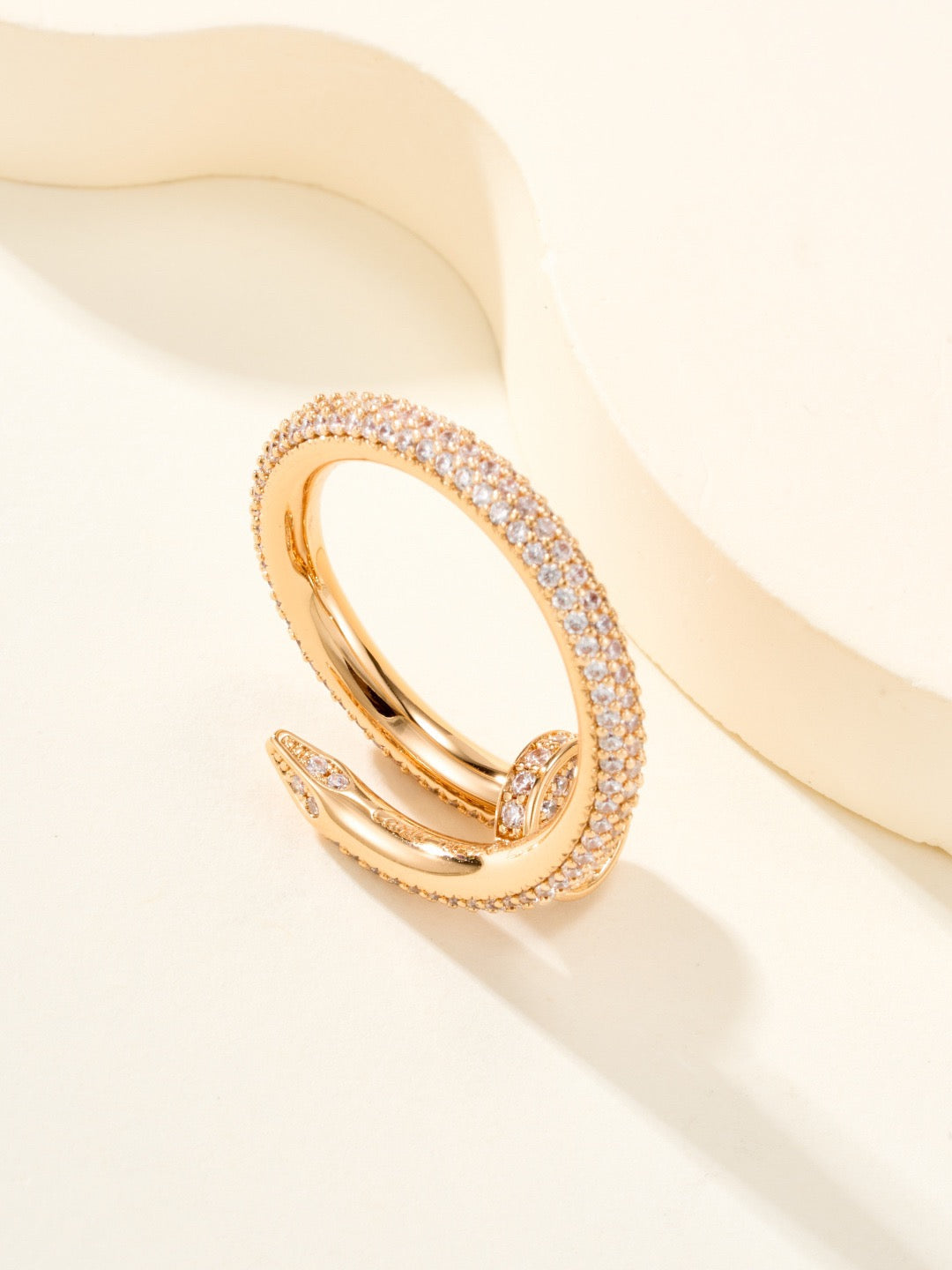 Cartier Pavé Diamond "Nail" Ring