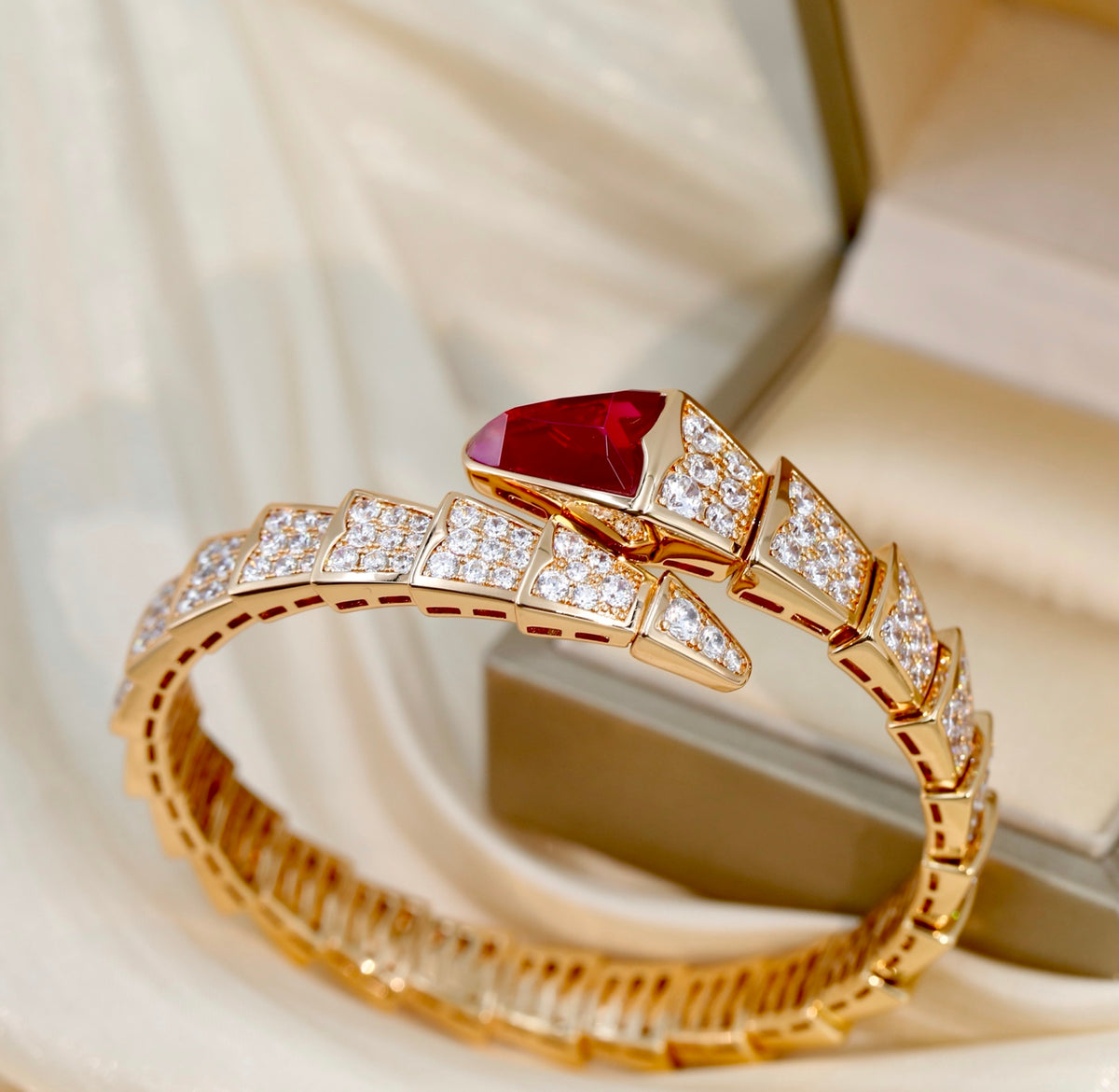 BVLGARI Crystal Serpenti Bracelet