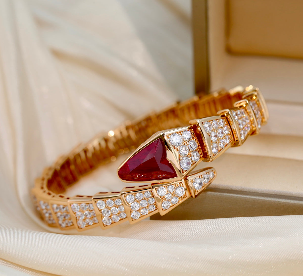 BVLGARI Crystal Serpenti Bracelet