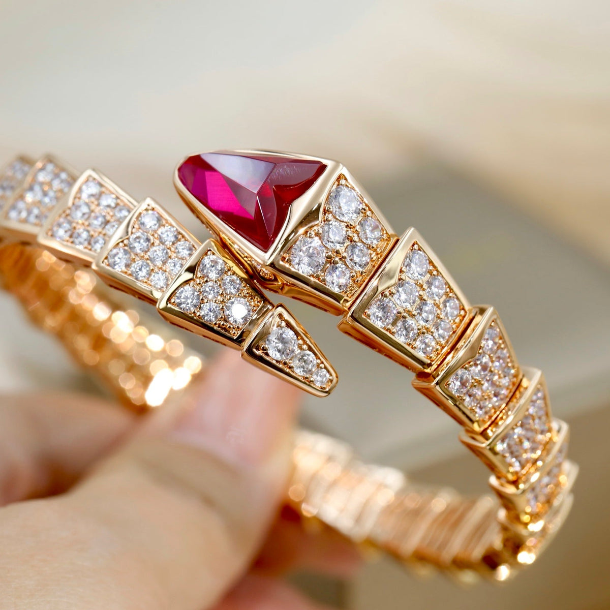 BVLGARI Crystal Serpenti Bracelet