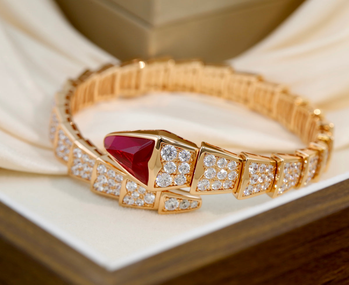 BVLGARI Crystal Serpenti Bracelet