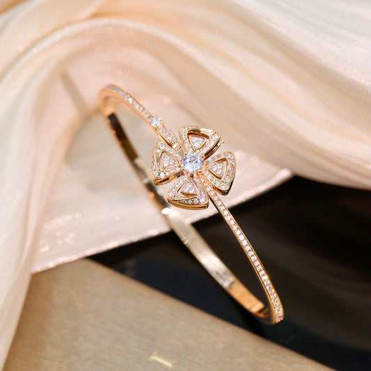 BVLGARI Gold-Plated Floral Fashion Accessory