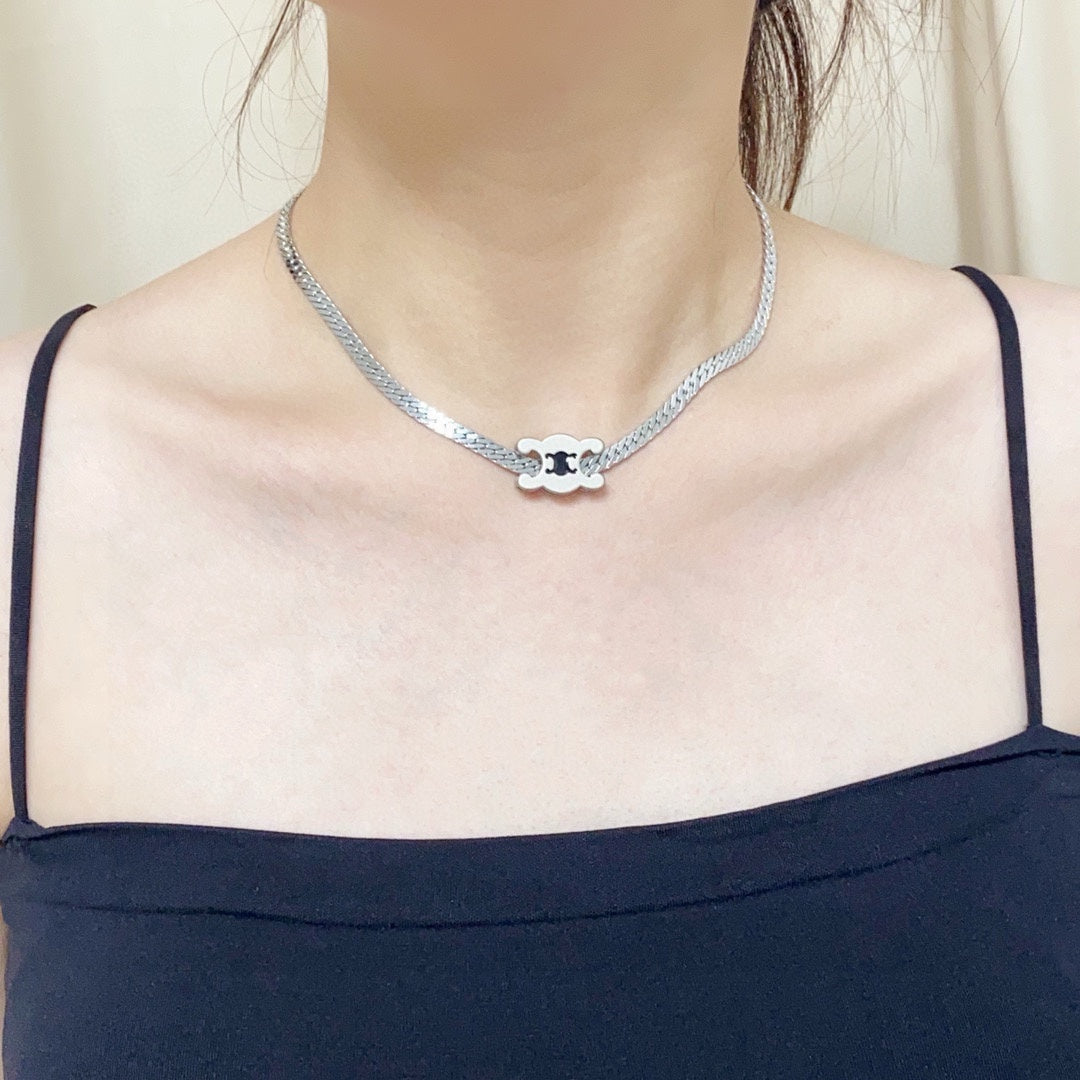 CELINE Gold-Plated Stainless Steel Necklace