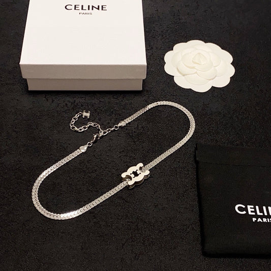 CELINE Gold-Plated Stainless Steel Necklace