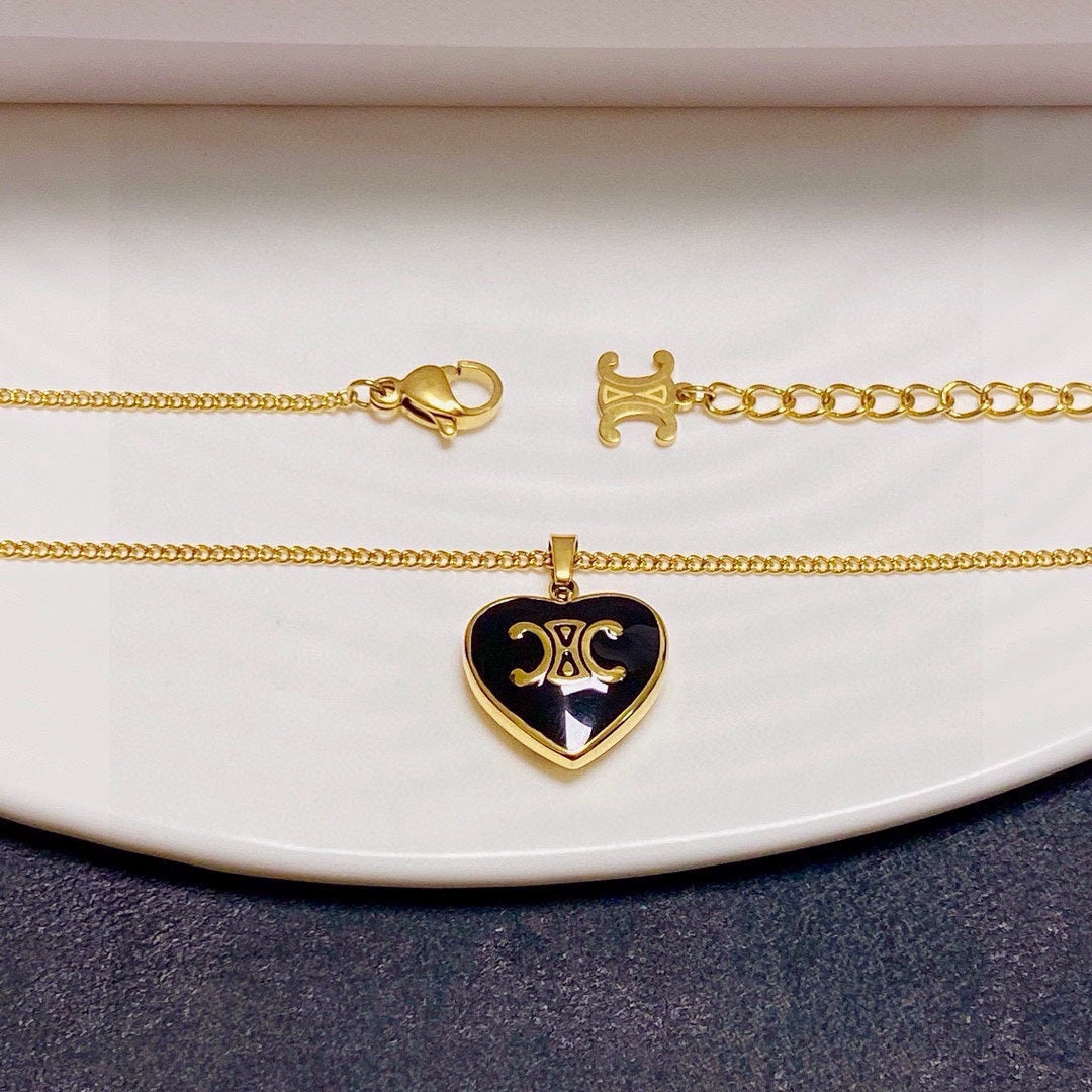 CELINE Gold-Plated Stainless Steel Necklace