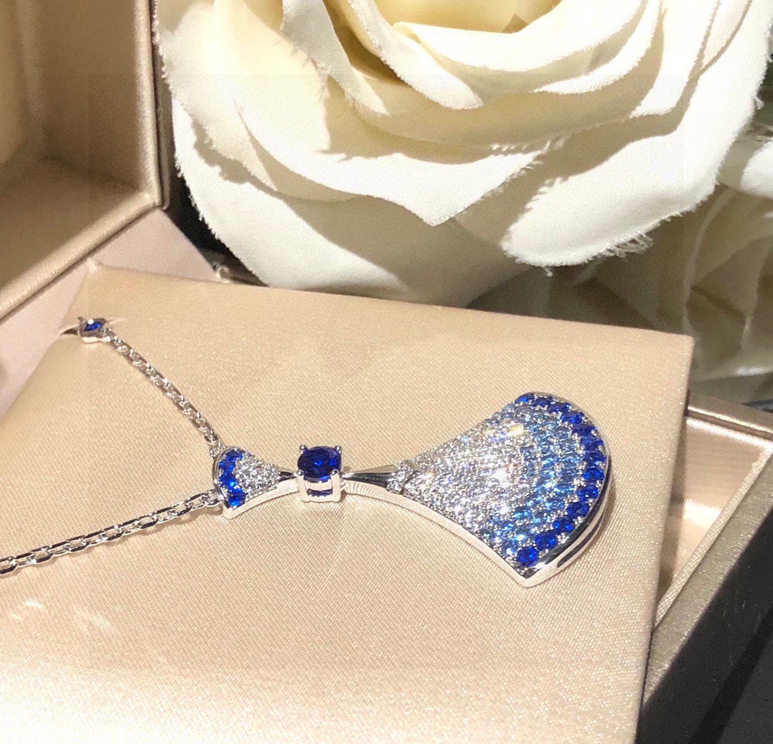 BVLGARI Gold-Plated Crystal Necklace