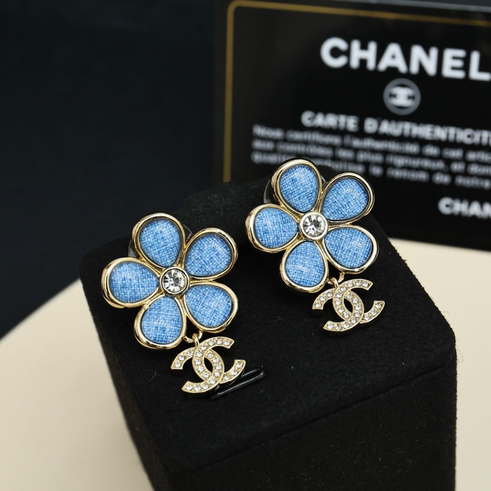 Chanel Crystal Vintage Earrings