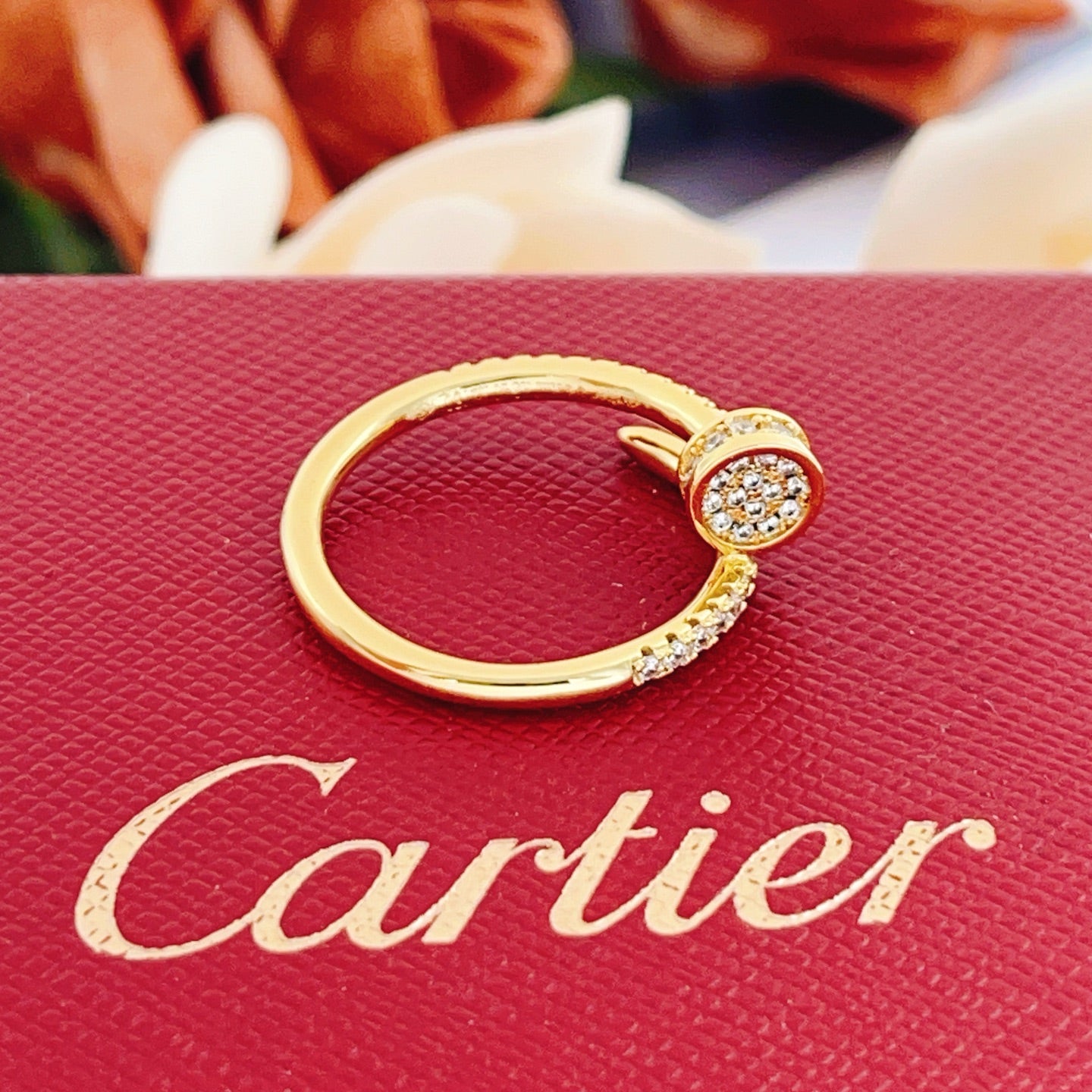 Cartier Gold Diamond-Set Nail Ring