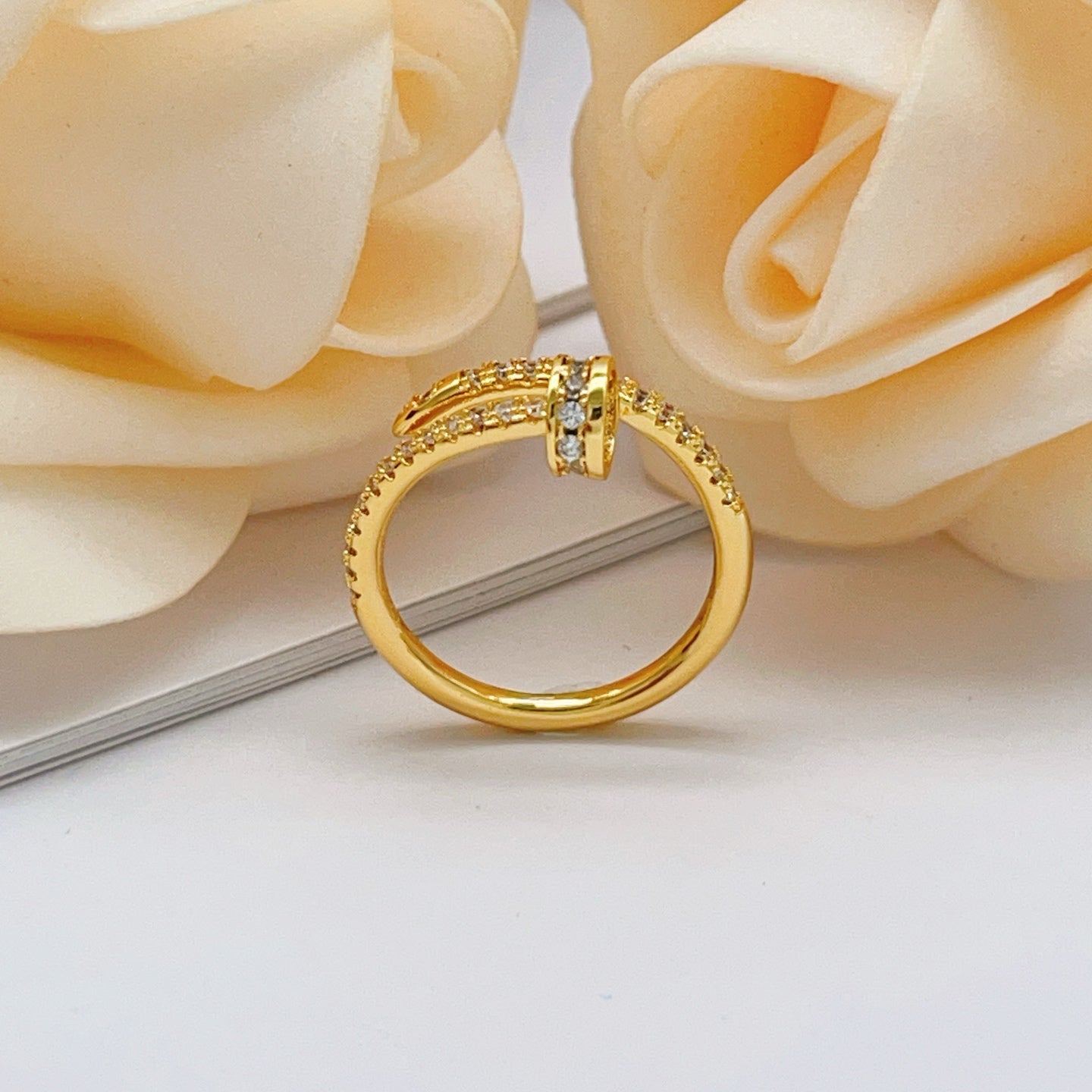 Cartier Gold Diamond-Set Nail Ring