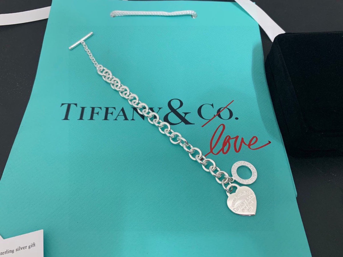 Tiffany & Co. Heart T Motif Bracelet