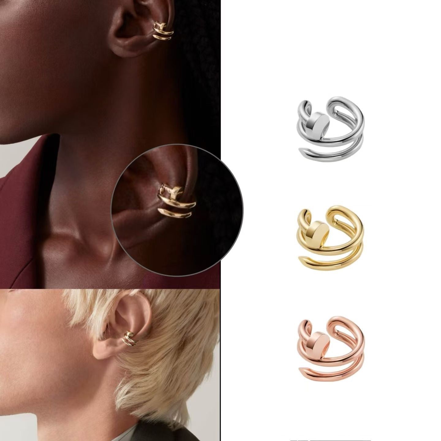 Cartier Nail-Style Stud Earrings
