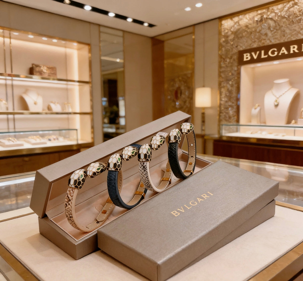 BVLGARI Leather Vintage Necklace