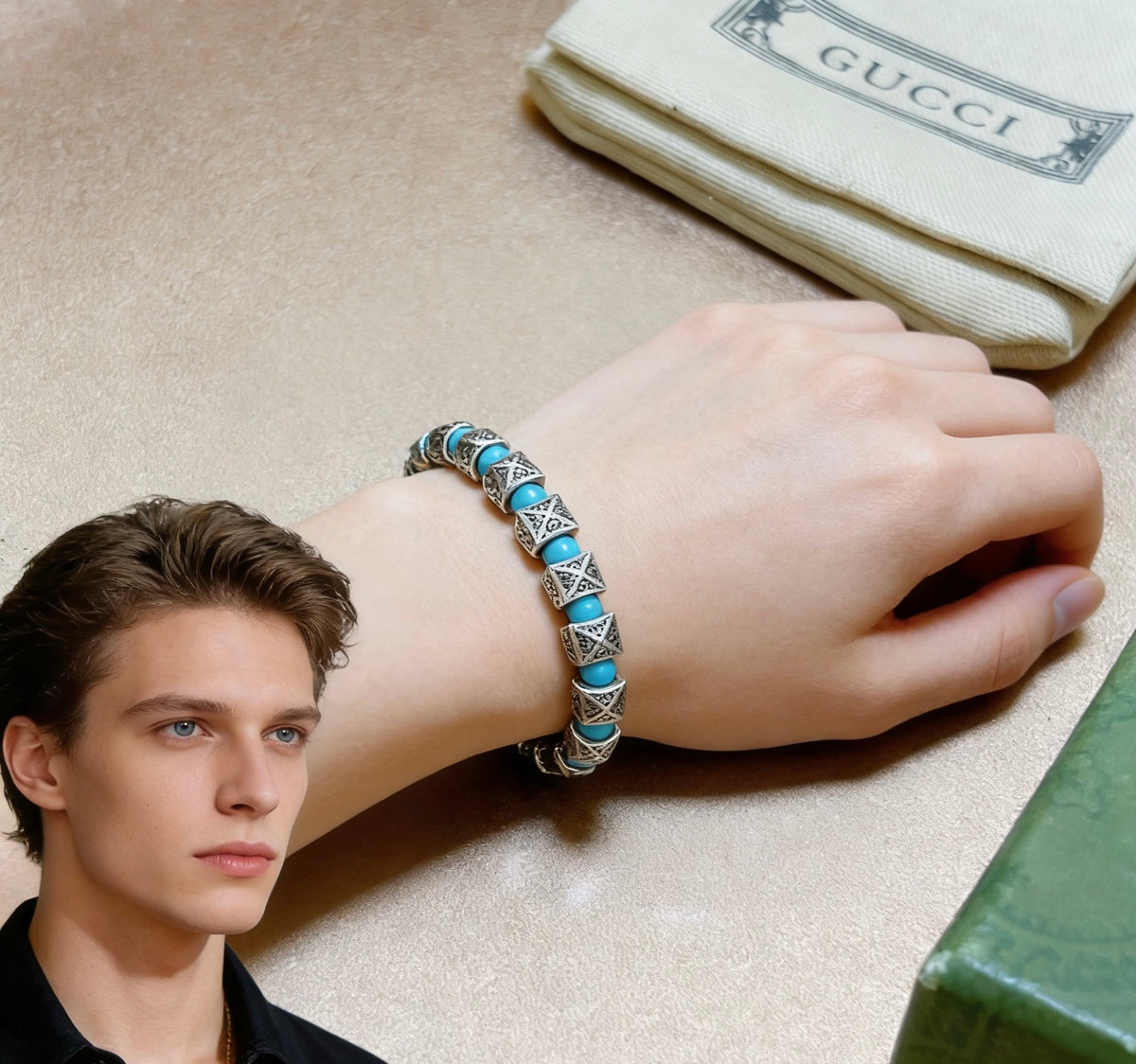 Gucci Crystal Vintage Bracelet