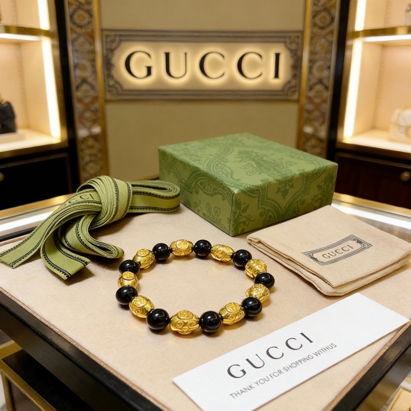 Gucci Crystal Vintage Bracelet