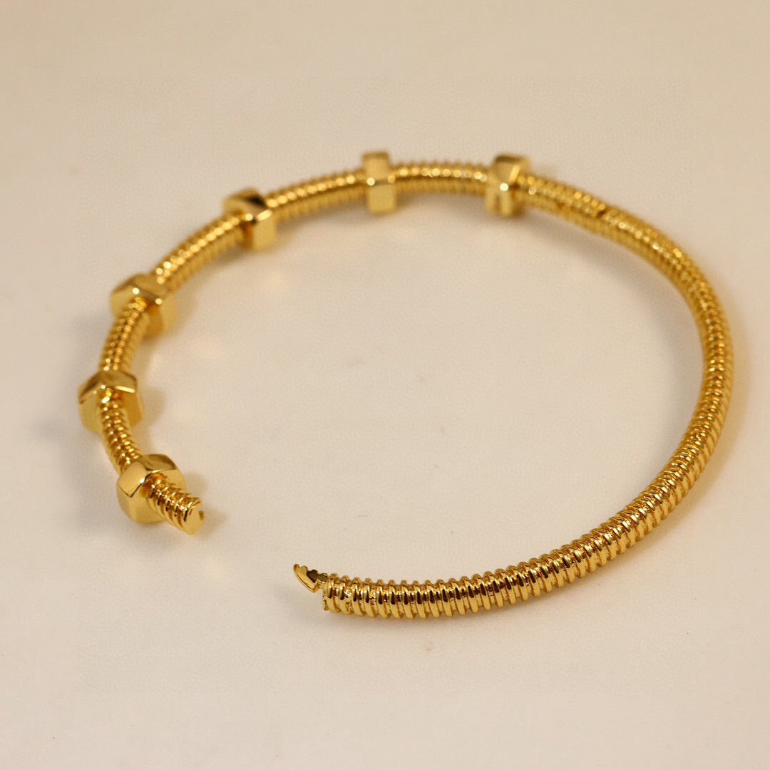 Cartier-style Screw Bracelet