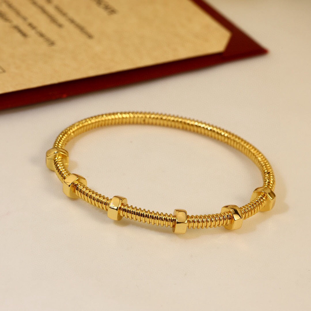 Cartier-style Screw Bracelet