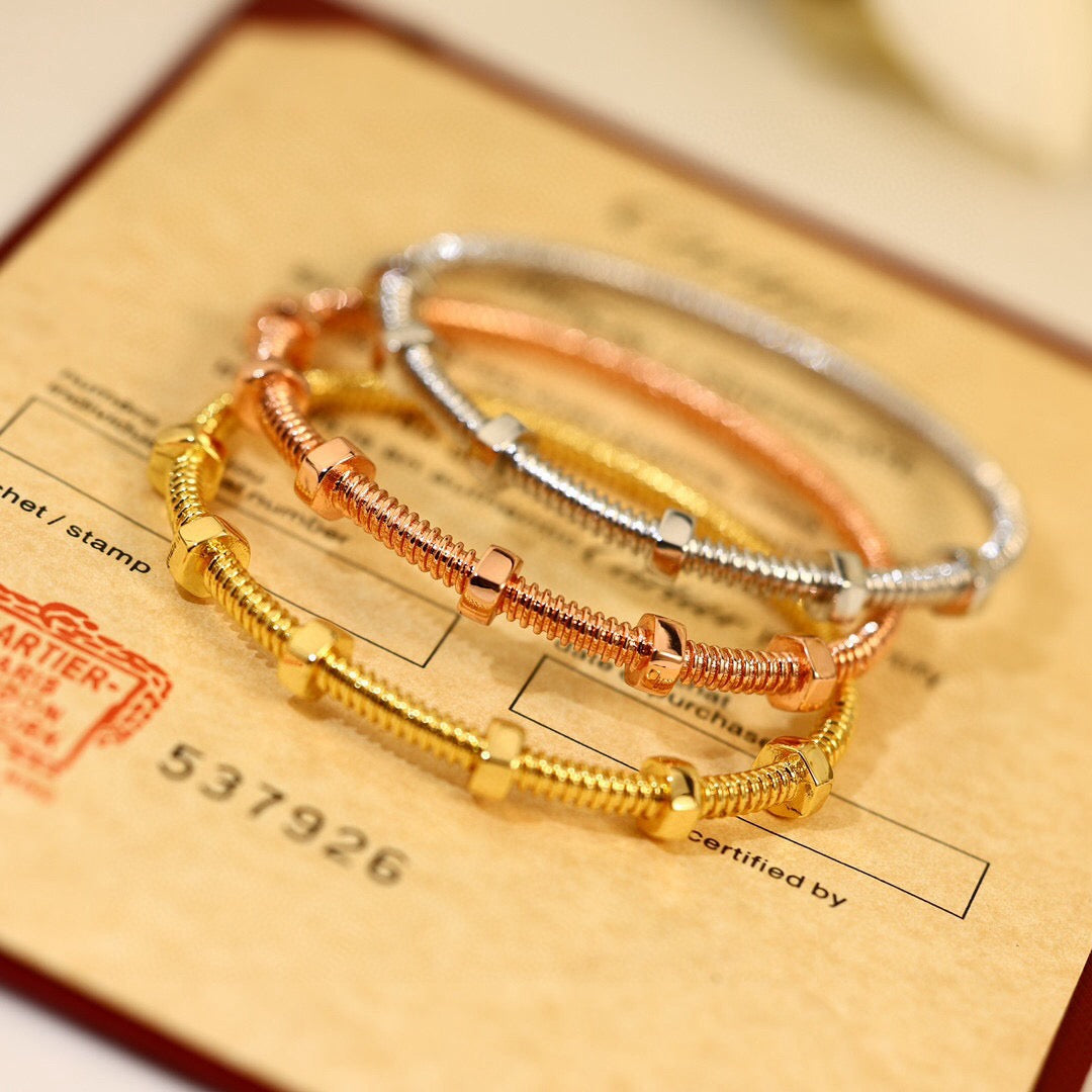 Cartier-style Screw Bracelet