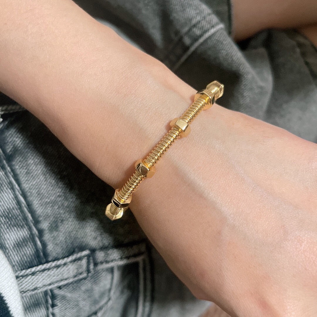 Cartier-style Screw Bracelet