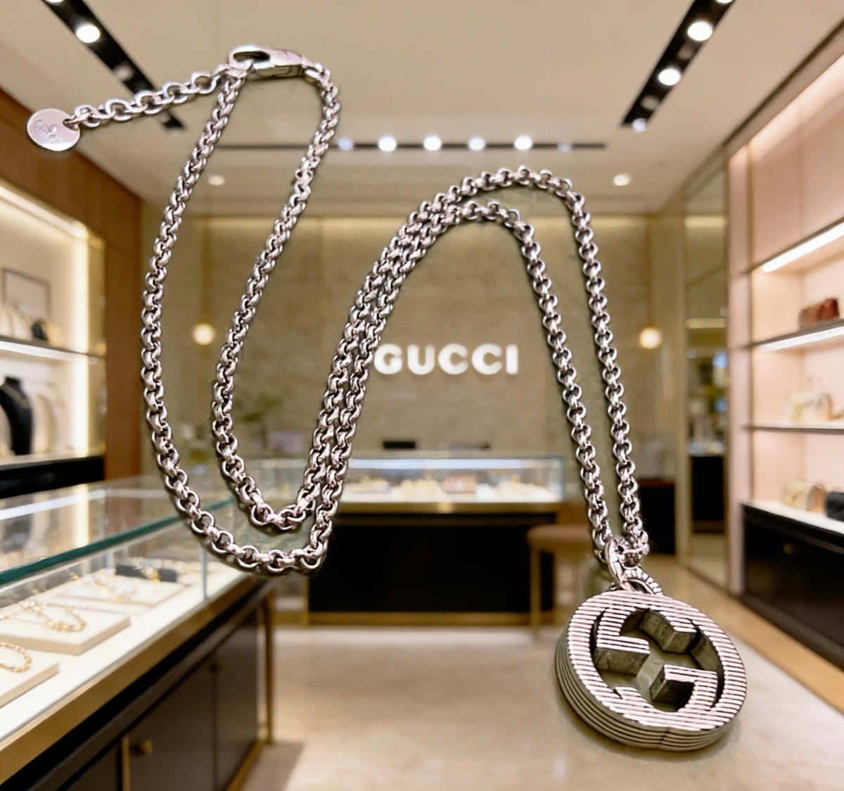 Gucci Vintage Double G Necklace