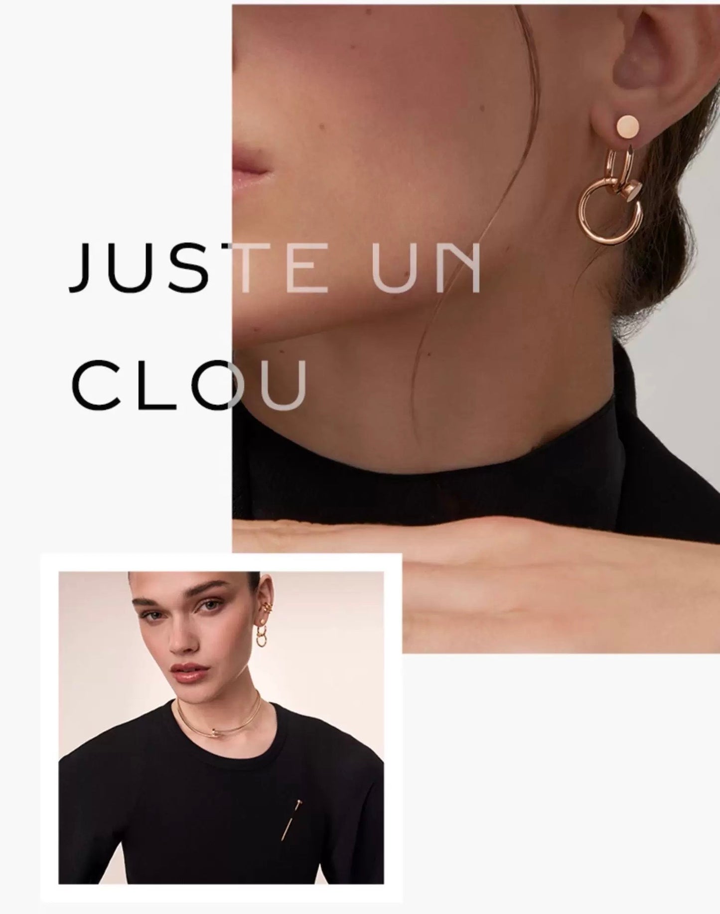 Cartier-Style Nail Stud Earrings