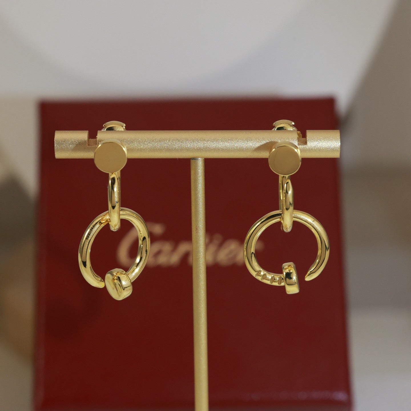 Cartier-Style Nail Stud Earrings