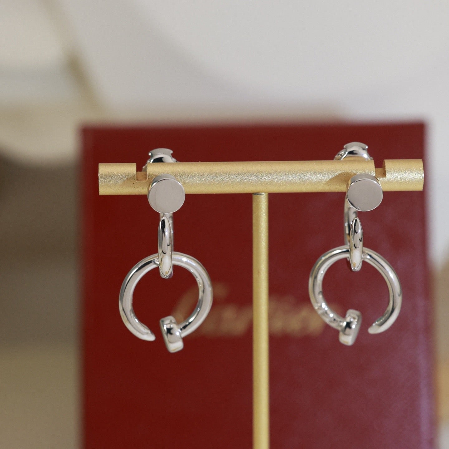 Cartier-Style Nail Stud Earrings