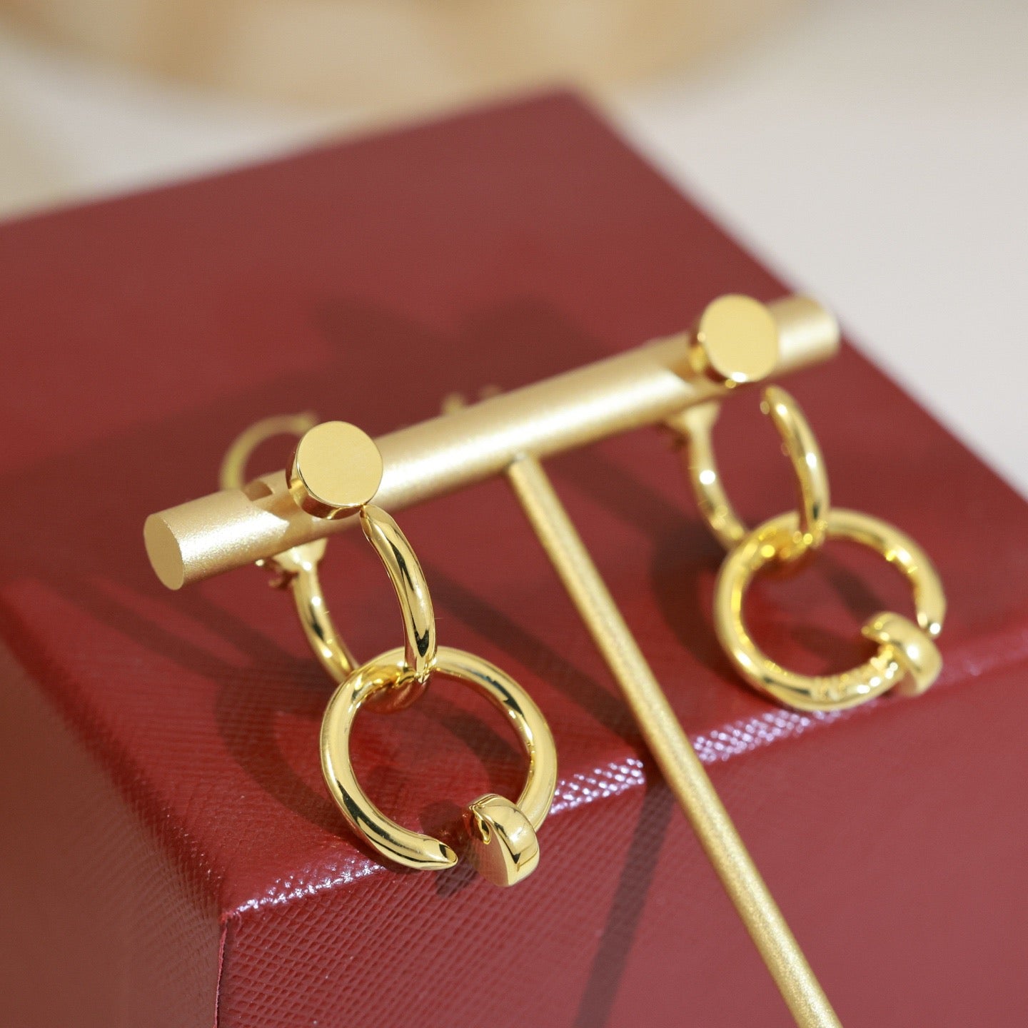 Cartier-Style Nail Stud Earrings