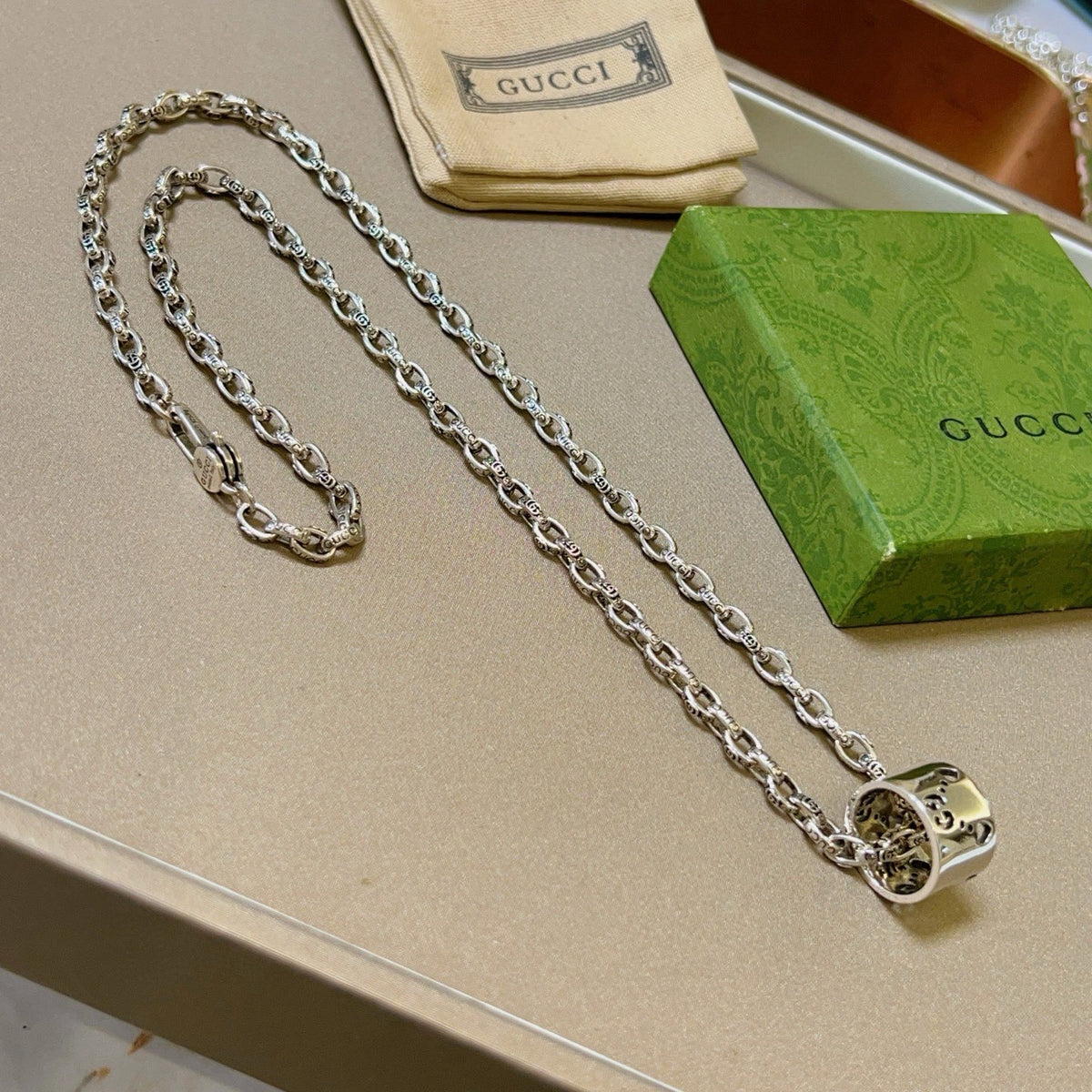 Gucci Vintage Double G Necklace