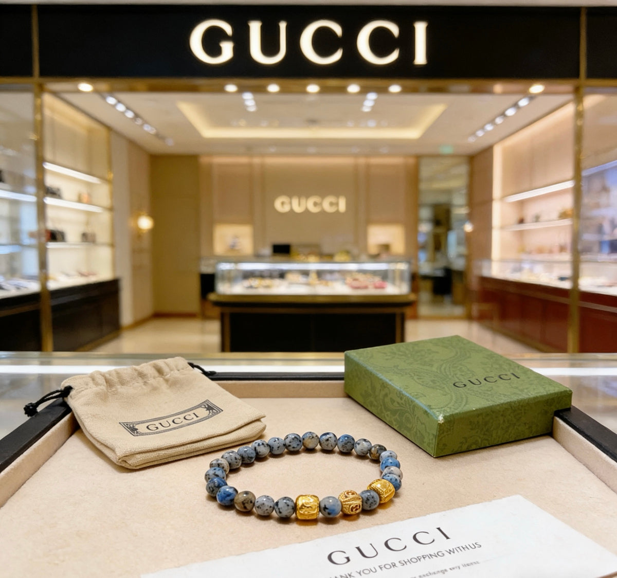 Gucci Vintage Double G Bracelet