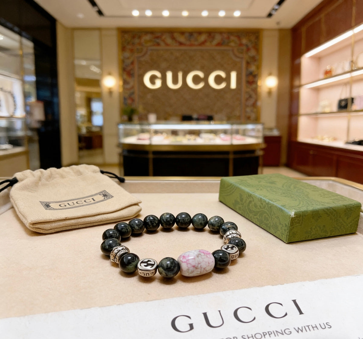 Gucci Vintage Double G Bracelet