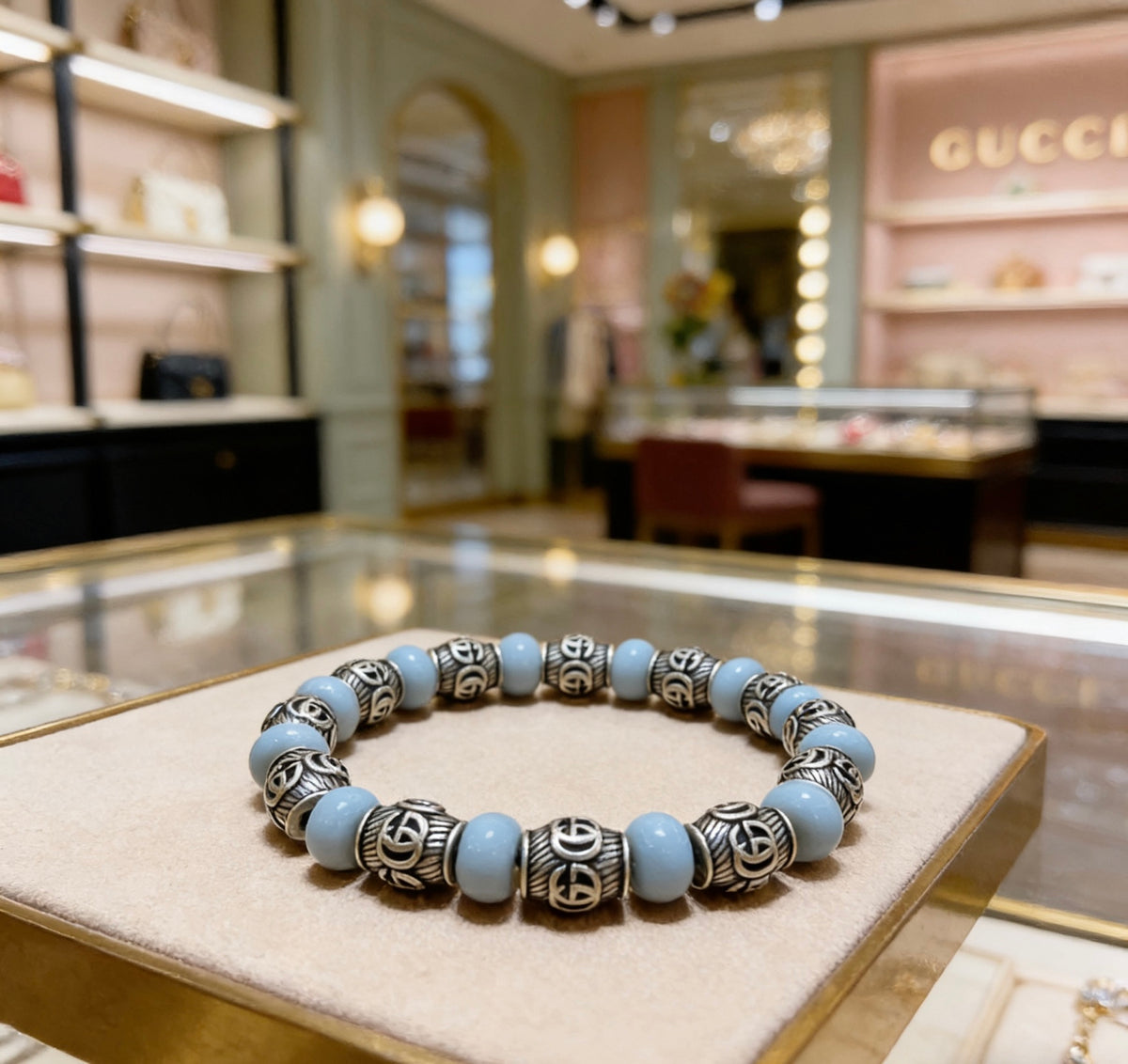 Gucci Vintage Double G Bracelet