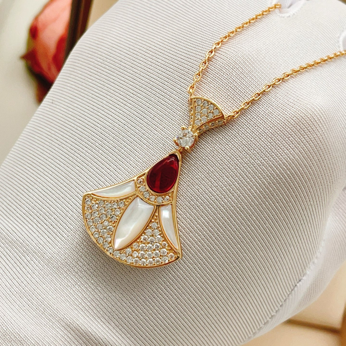 BVLGARI Brass Crystal Necklace