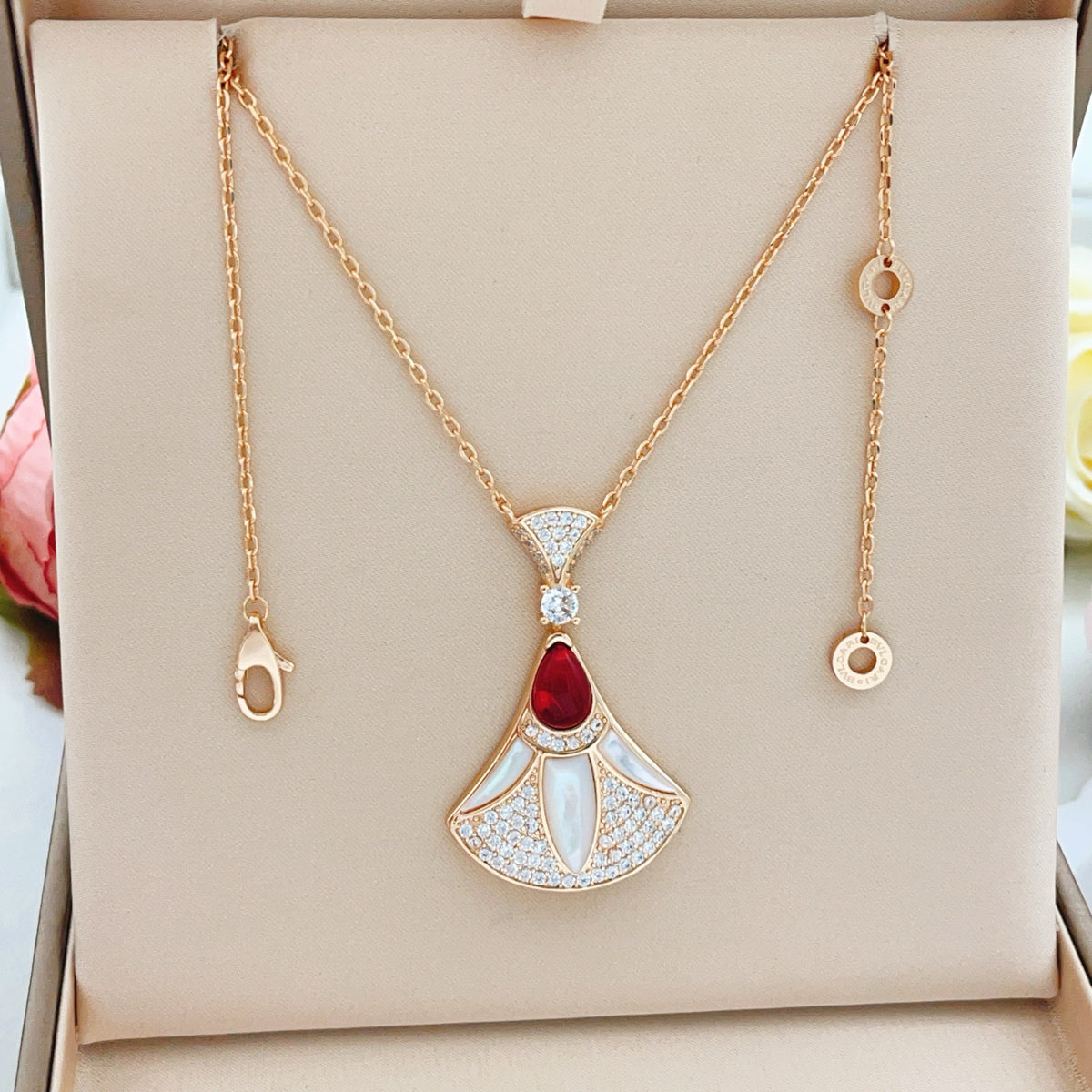 BVLGARI Brass Crystal Necklace