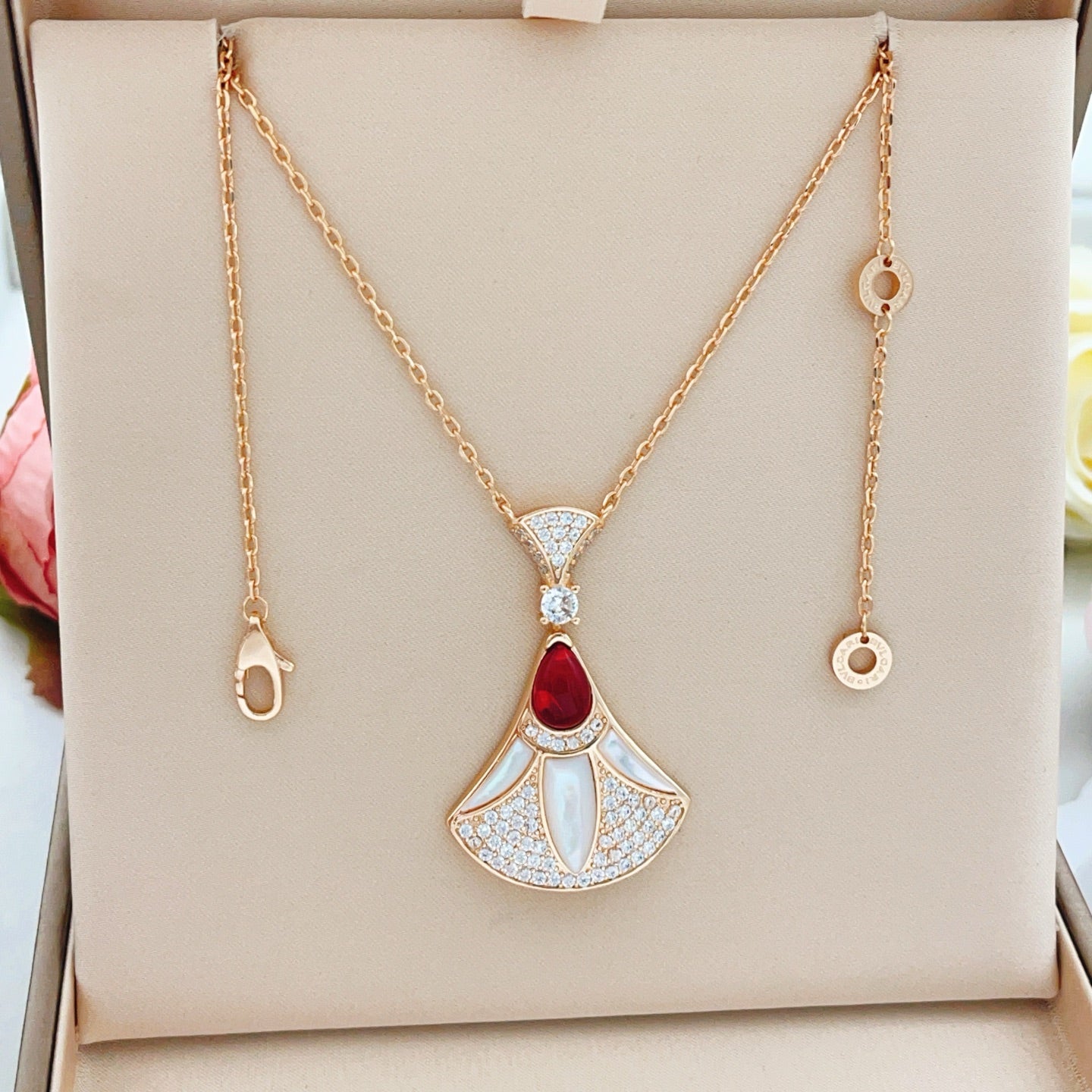 BVLGARI Brass Crystal Necklace