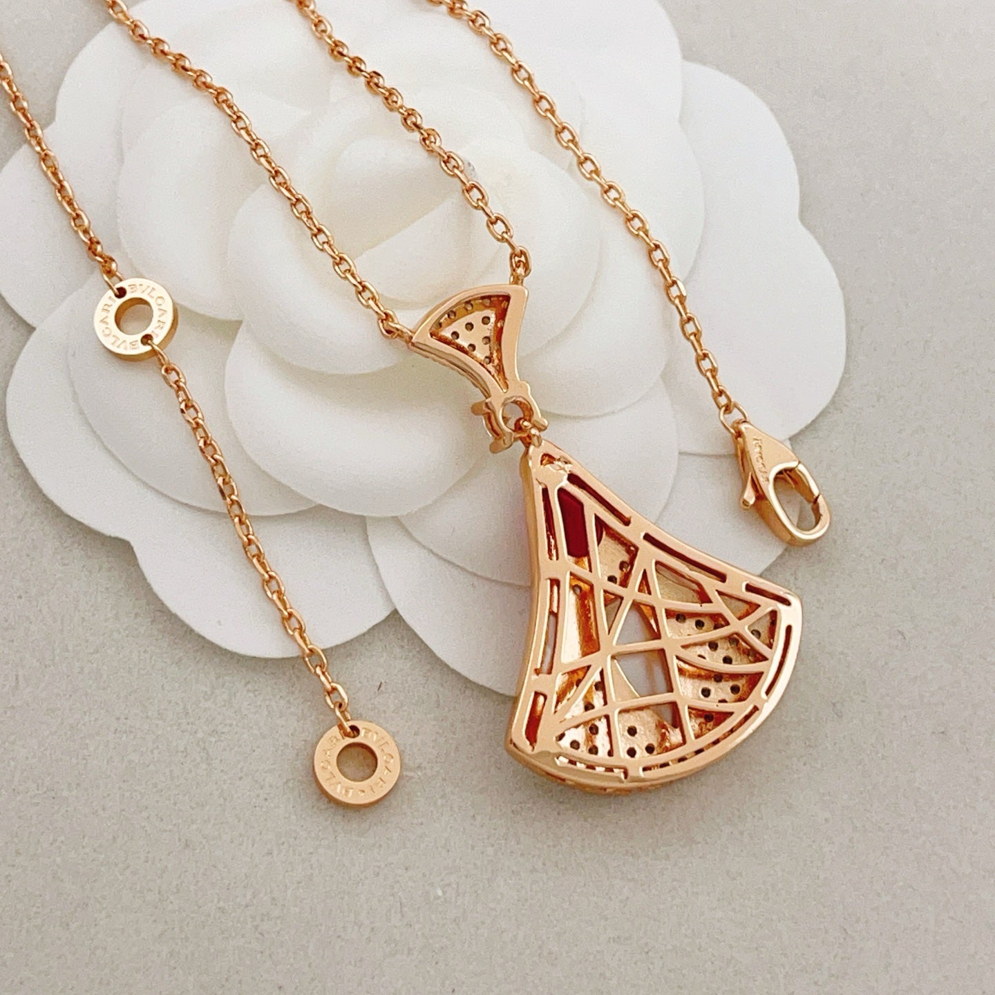 BVLGARI Brass Crystal Necklace