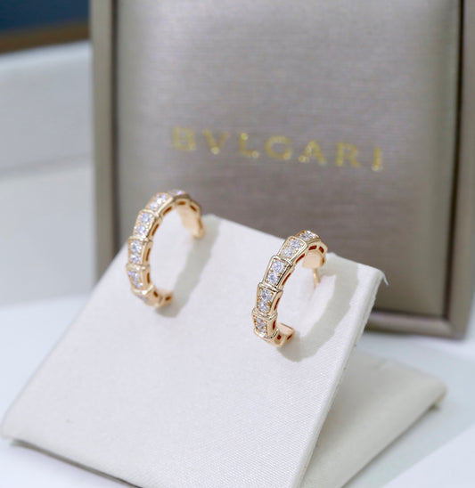 BVLGARI Crystal Serpenti Earrings