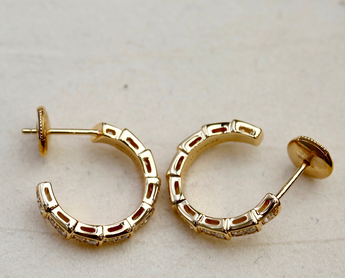 BVLGARI Crystal Serpenti Earrings