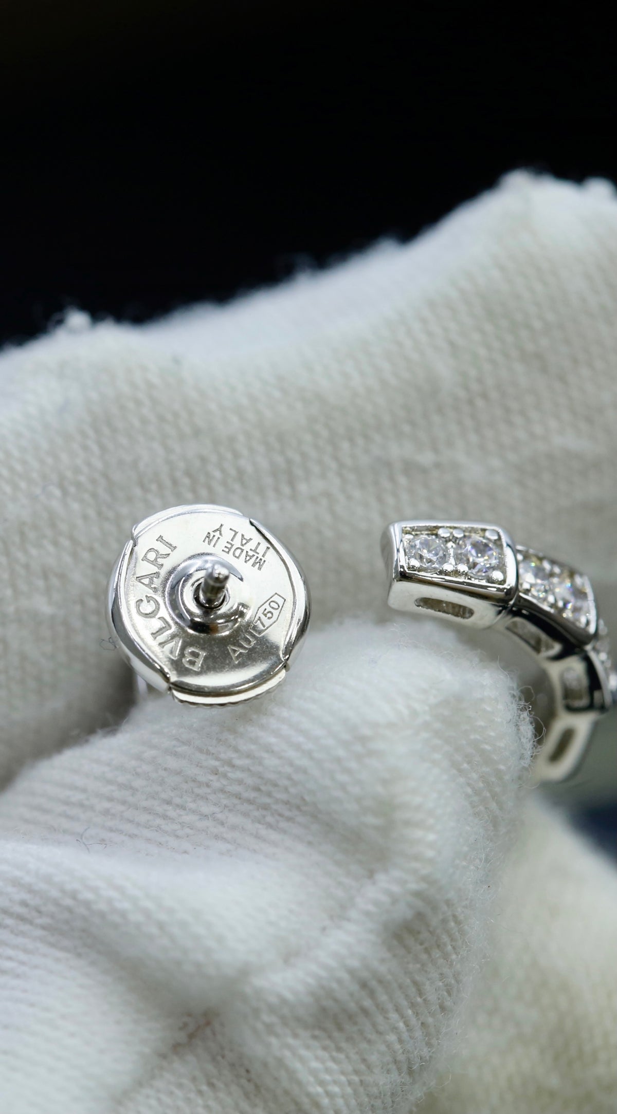 BVLGARI Crystal Serpenti Earrings
