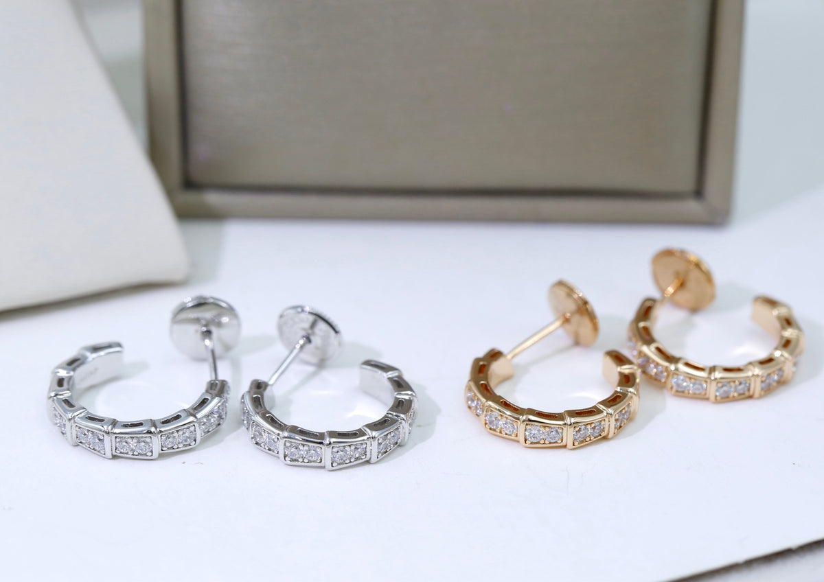 BVLGARI Crystal Serpenti Earrings