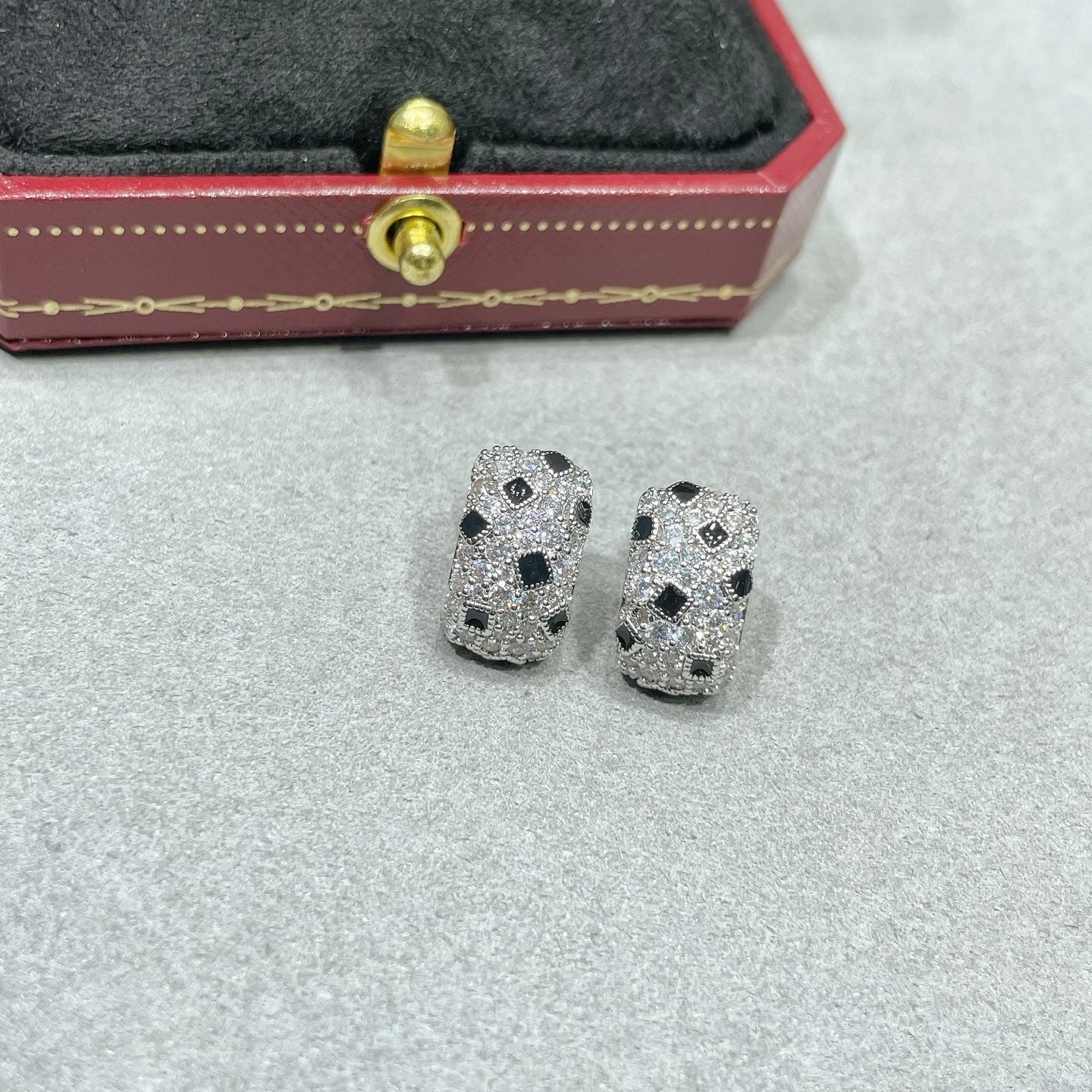 Cartier Spotted Stud Earrings
